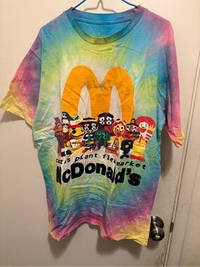 CPFM McDonald's Tie-Dye Graphic Tee - Yellow, Blue, Pink, Green